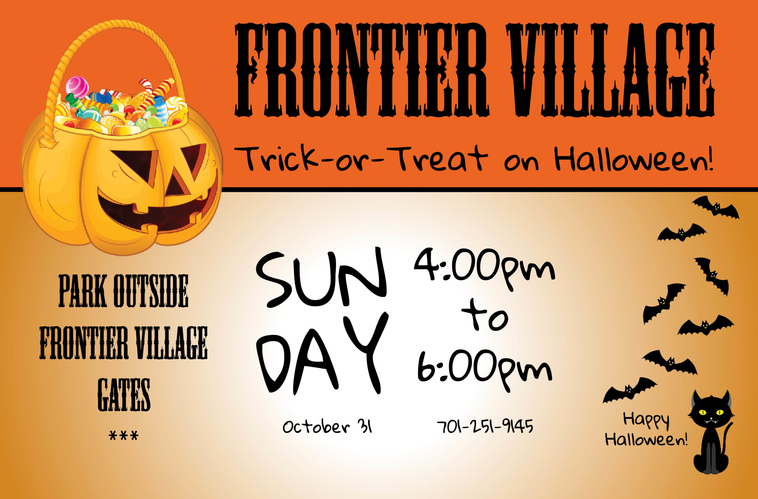 Frontier Village Trick or Treat Jamestown Events Calendar Jamestown