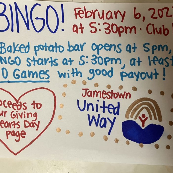 BINGO! for United Way Jamestown Events Calendar Jamestown Events